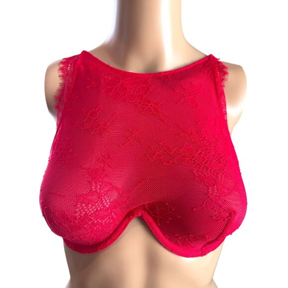 Women's Victoria's Secret Lace High Neck Bra, size 34C - Picture 1 of 14